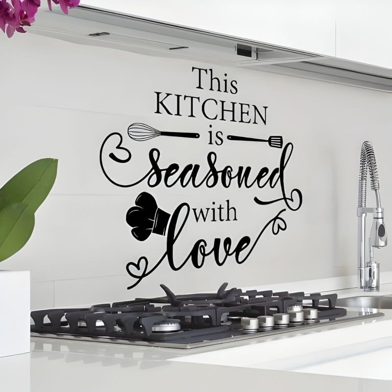 ArcDew – This Kitchen is Seasoned with Love Acrylic Wall Décor | UAE