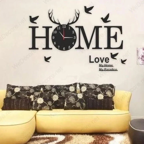 Arcdew 3D Acrylic Home Clock | Modern Decorative Wall Clock for Living Room – UAE