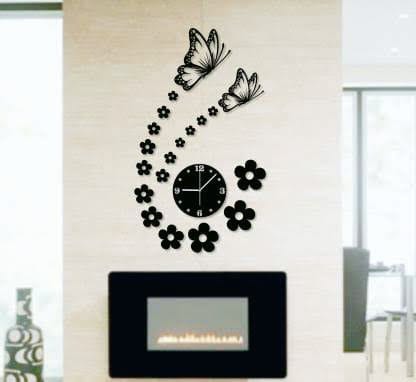 Arcdew 3D Butterfly Clock | Acrylic Decorative Wall Art for Home & Living Room – UAE