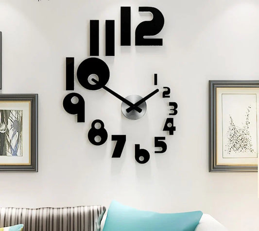 Arcdew 3D Frameless Wall Clock | Modern DIY Wall Decoration in UAE