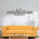 Bangalore Skyline Wall Art Black
