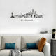 Hyderabad Skyline Wall Art Black