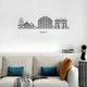 Jaipur Skyline Wall Art Black