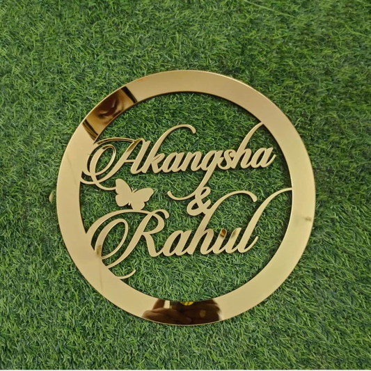 Arcdew Acrylic Monogram | Personalized Wall Art Gift for Couples 