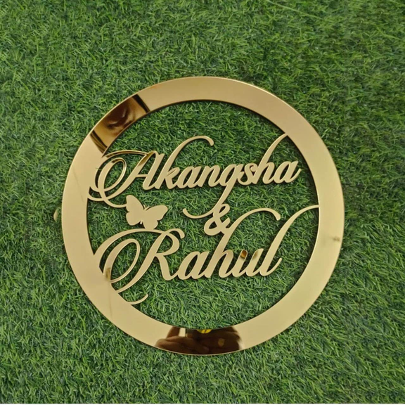 Arcdew Acrylic Monogram | Personalized Wall Art Gift for Couples 