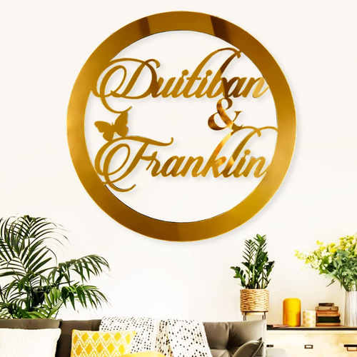 Acrylic Monogram | Personalized Wall Art Gift for Couples in UAE