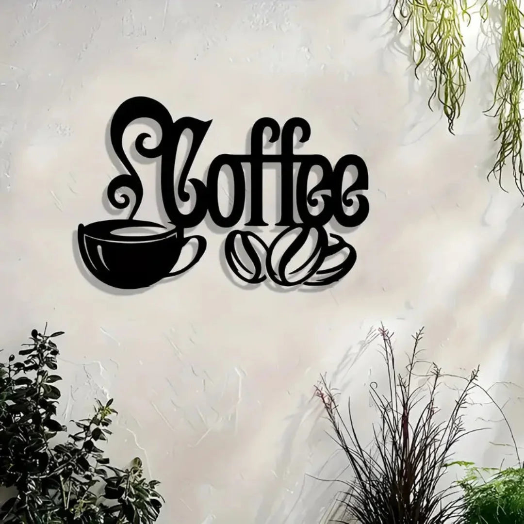 Coffee & Cup Acrylic Kitchen Wall Decor