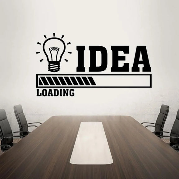 Idea Office Work Acrylic Wall Art Black 1