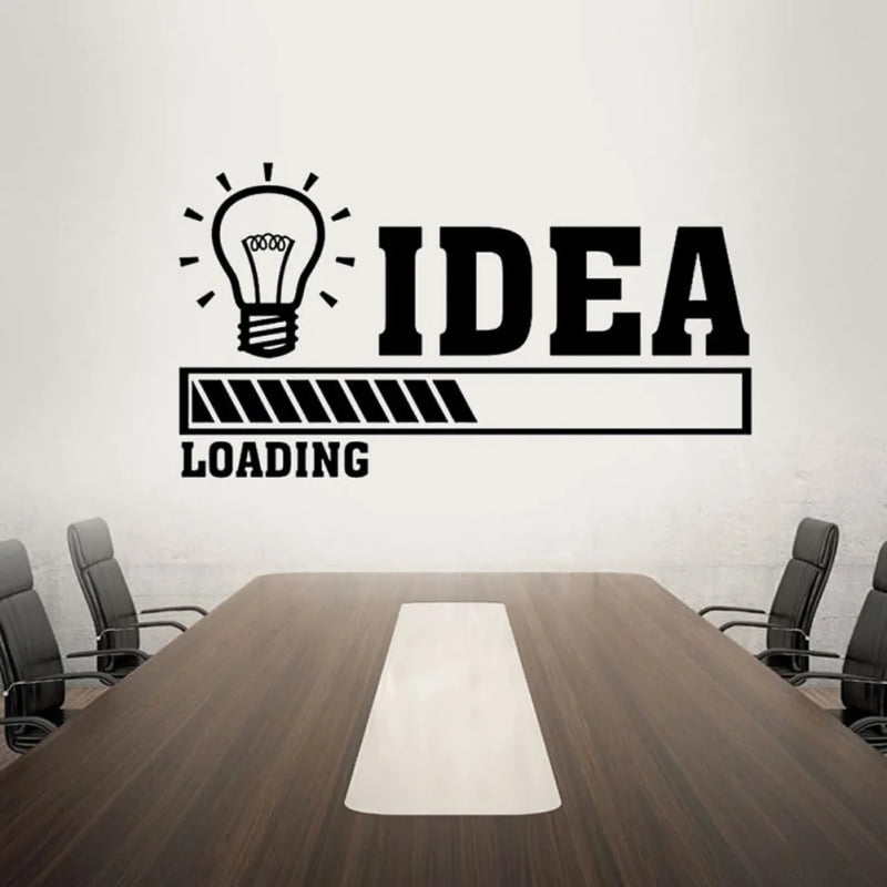 Idea Office Work Acrylic Wall Art Black 1