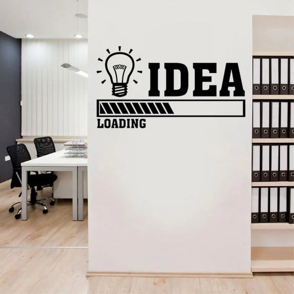 Idea Office Work Acrylic Wall Art Black 2
