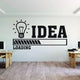 Idea Office Work Acrylic Wall Art Black