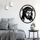 Arcdew Jesus Christ Frame Wall Décor UAE | Christian Home & Church Decor for Christmas & Baptism - arcdew.com - Black acrylic Arcdew branded wall décor featuring Jesus Christ with crown of thorns, 60 x 70 cm.