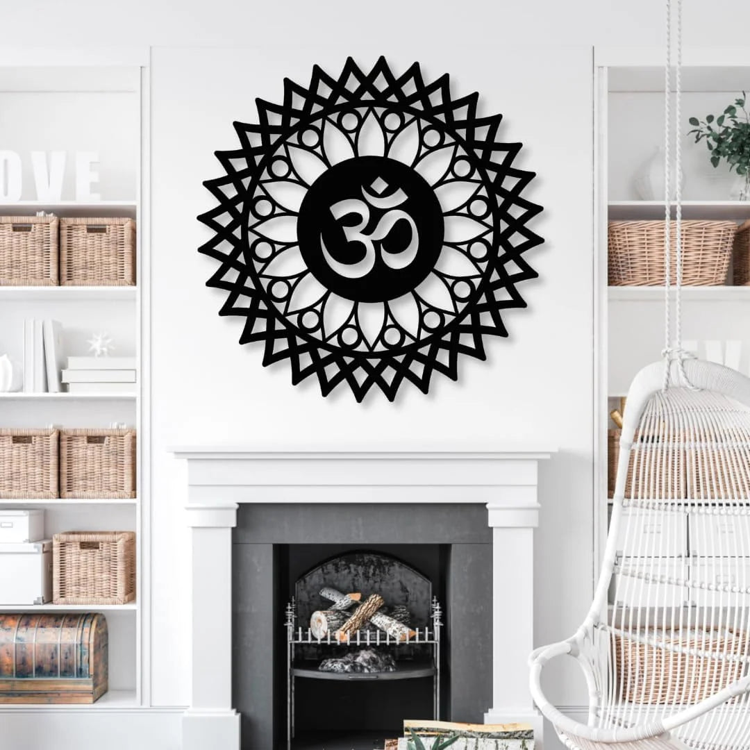 Lotus Mandala Om Acrylic Wall Art