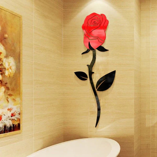 Arcdew Rose Flower Wall Art | Romantic 3D Acrylic Wall Décor in UAE