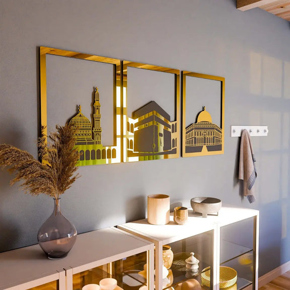 Acrylic Islamic Wall Art Gold 1