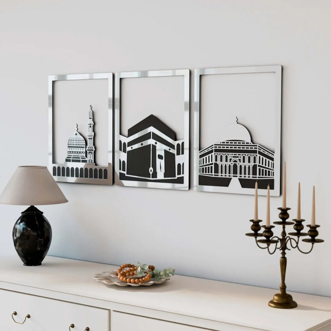Acrylic Islamic Wall Art Silver 1