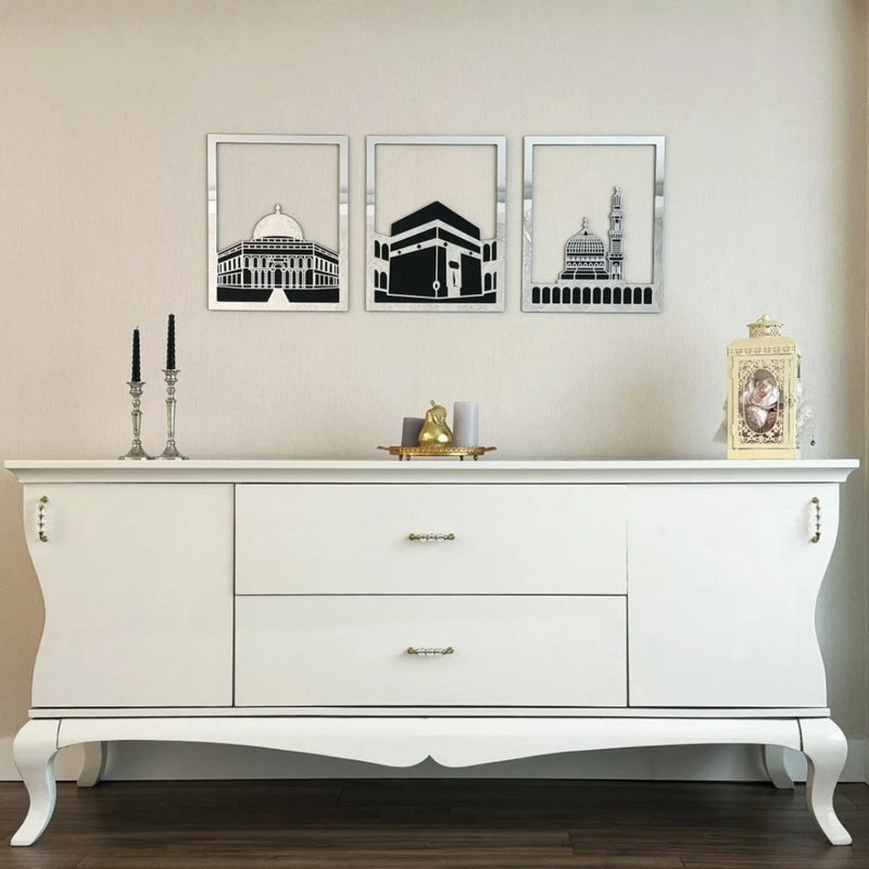 Acrylic Islamic Wall Art Silver