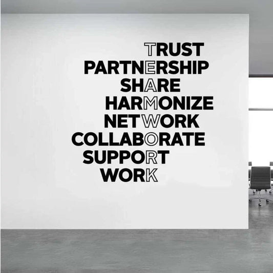Arcdew Team Work Acrylic Wall Art | Motivational Office 3D Wall Décor in UAE
