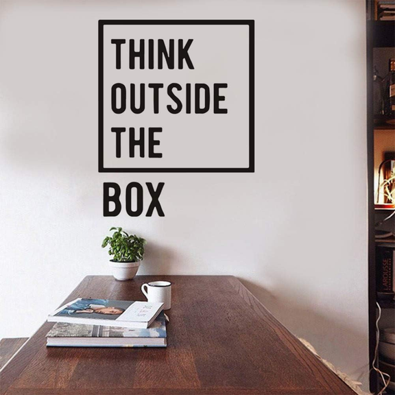 Arcdew Think Outside The Box Acrylic Wall Art | Motivational 3D Office Décor in UAE