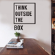 Arcdew Think Outside The Box Acrylic Wall Art | Motivational 3D Office Décor in UAE