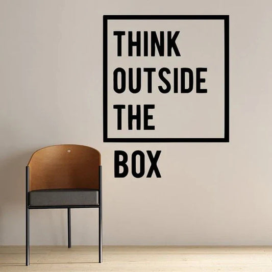 Arcdew Think Outside The Box Acrylic Wall Art | Motivational 3D Office Décor in UAE