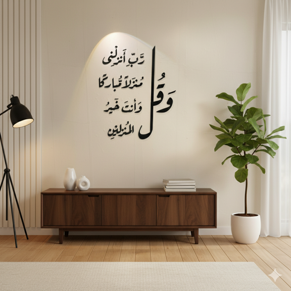 Arcdew | Wall Verse – 3D Acrylic Self-Adhesive Wall Decor UAE black