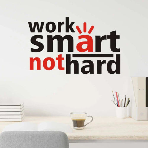 Arcdew Work Smart Acrylic Wall Art | Motivational Office 3D Wall Décor in UAE