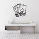 Acrylic Aces & Dice Game Wall Art Black
