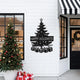 "Happy Holidays" Festive Decor Black