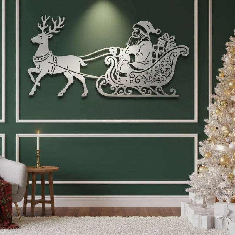 Acrylic Santa Claus Silver