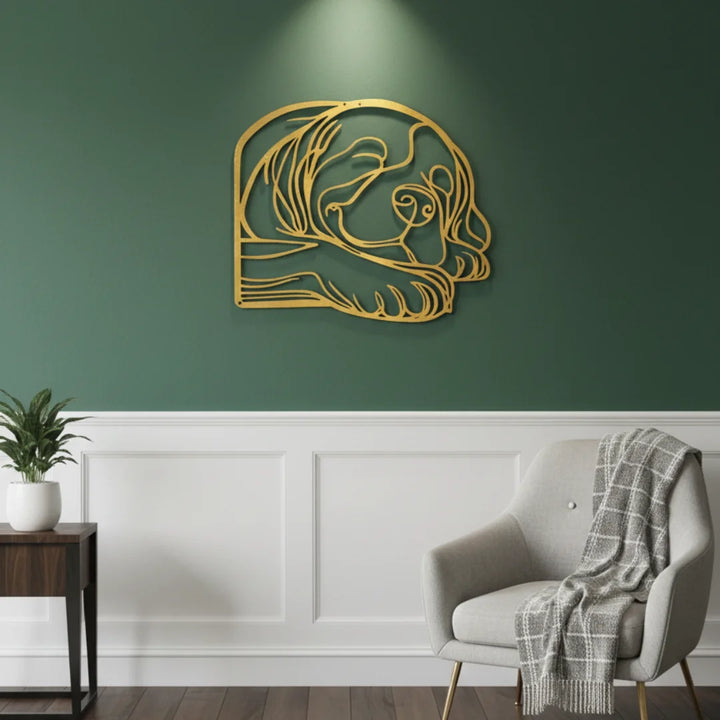 Arcdew - Acrylic Sleeping Puppy Dog Silhouette Wall Art - Line Art Comfort | Acrylic - Translation missing: en.products.product.alternate_image