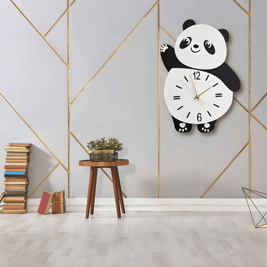 Arcdew's Elegant Acrylic Panda Wall Clock | Modern 3D Art Design