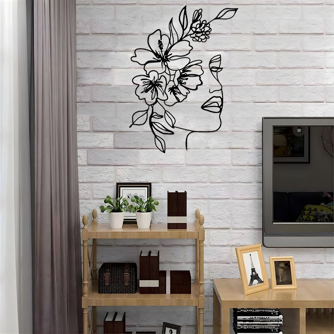 Arcdew's Female Face Silhouette | Acrylic Wall Art..
