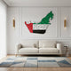 Arcdew's Geometric UAE Flag Map Acrylic Wall Art