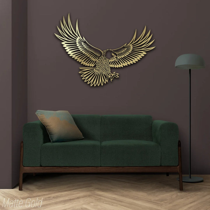 Arcdew - Majestic Acrylic Flying Eagle Wall Art Silhouette - Detailed Feather Design | Acrylic - Translation missing: en.products.product.alternate_image