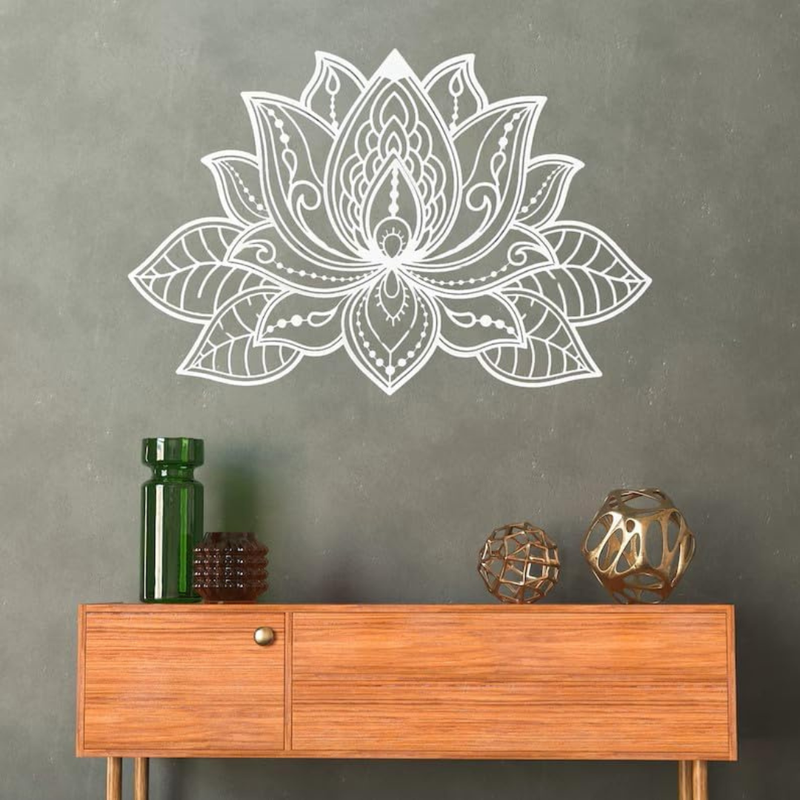Arcdew's Mandala Lotus Flower Acrylic Wall Art | Ornate Spiritual Decor..