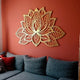 Mandala Lotus Flower Acrylic Wall Art Gold