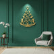 Ornamented Christmas Tree Wall Art Gold