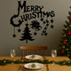 "Merry Christmas" Wall Art Black