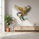 Arcdew's Soaring UAE Falcon & Flag Ribbons Acrylic Wall Art.
