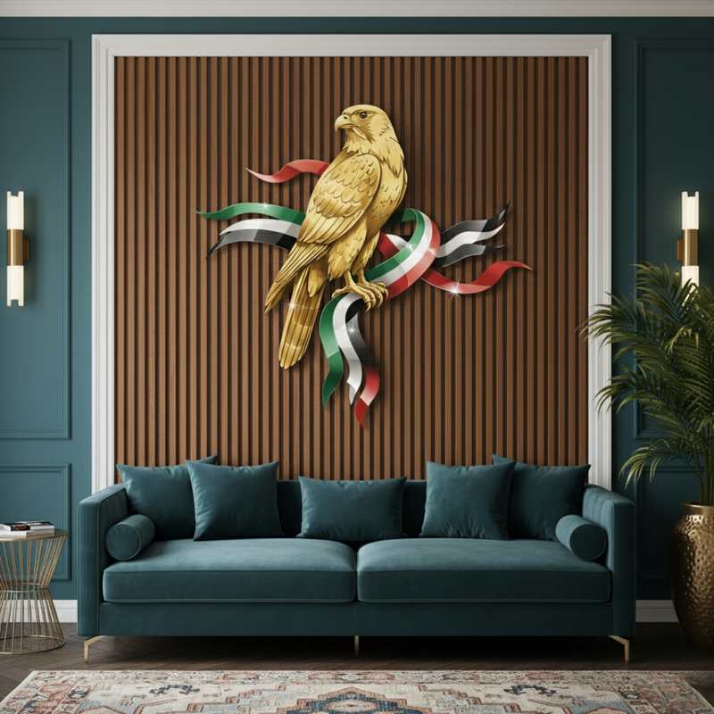 Arcdew's UAE National Day Acrylic Falcon Wall Art.