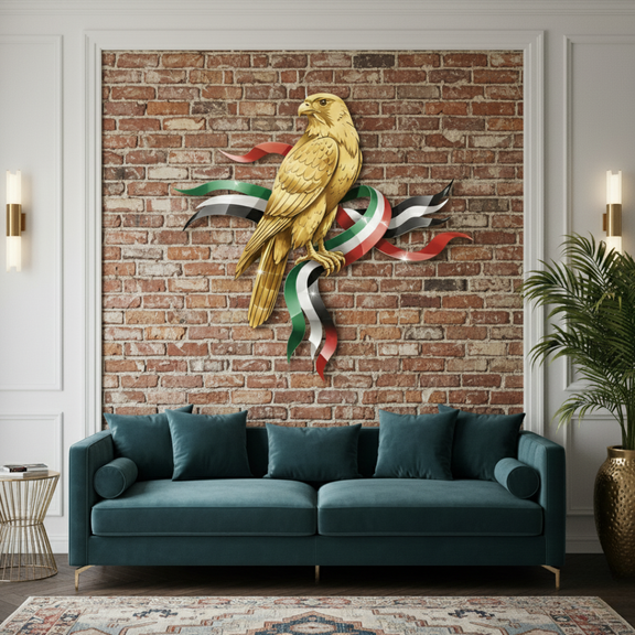 Arcdew's UAE National Day Acrylic Falcon Wall Art