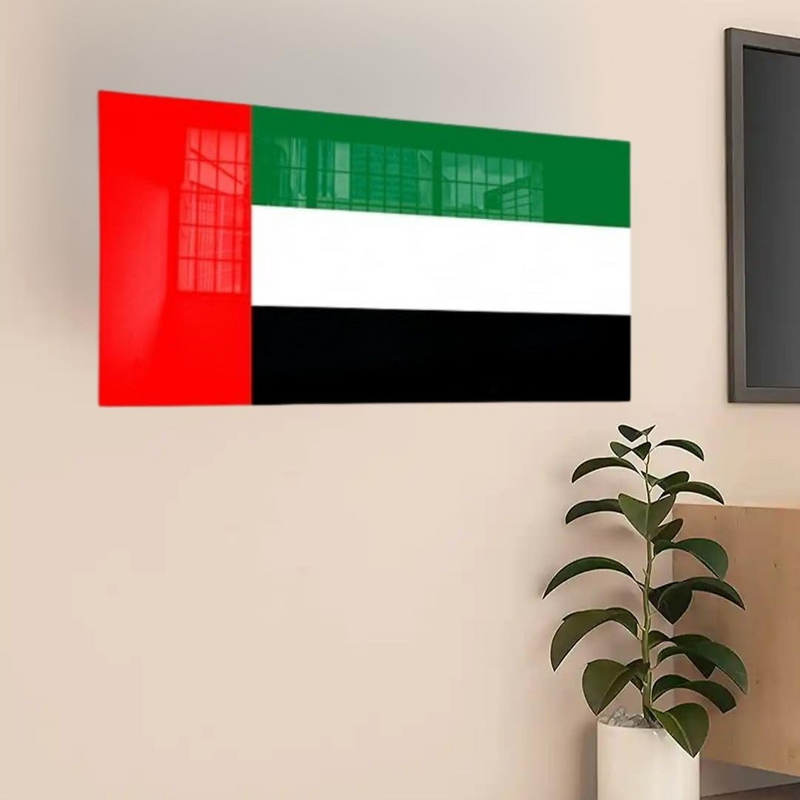 Arcdew's UAE National Day Acrylic Wall Flag | Modern Patriotic Decor.