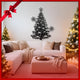 Christmas Tree Silhouette Wall Art Black