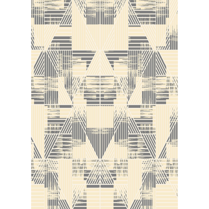 Art World Grey Modern Rug – Abstract Geometric Cream & Charcoal Area Rug