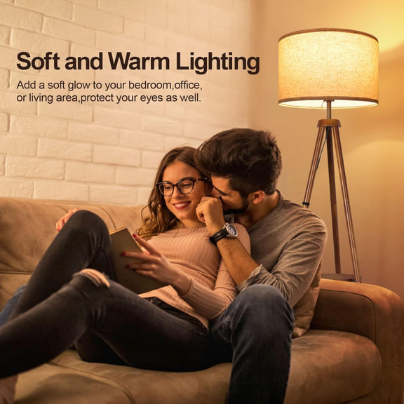 Atlas Tripod Floor Lamp – Mid-Century Modern Wood Standing Lamp.