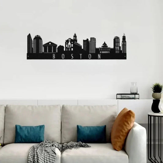 Boston, America - Skyline Acrylic Wall Art - Home Decal - National Day