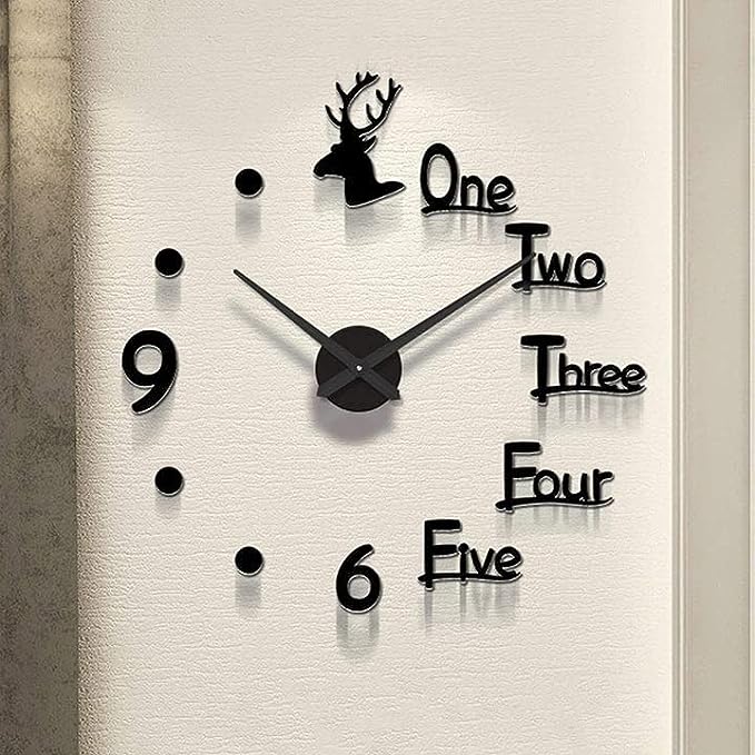 ArcDew FAIRYTALE DIY Acrylic 3D Wall Clock | Elegant & Noiseless Modern Wall Décor UAE