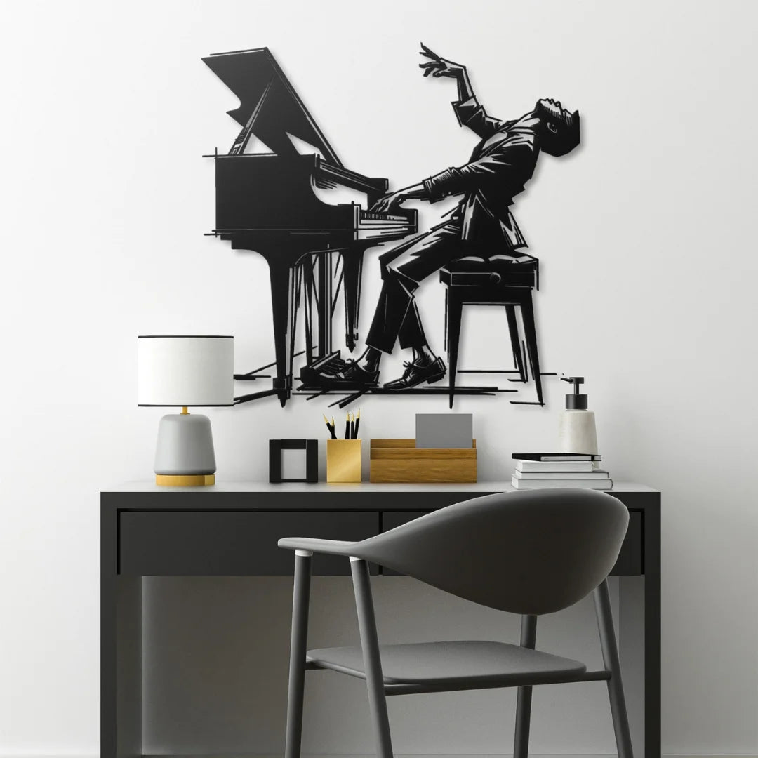 Expressive Passionate Pianist Black 1