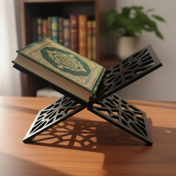 Geometric Acrylic Quran Stand | Rehal for Prayer & Home Decor